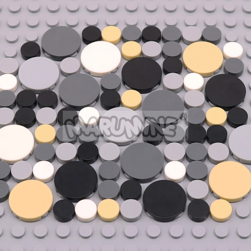 Lego Set City - 350PCS Blocchi di Piastrelle Rotonde 1x1