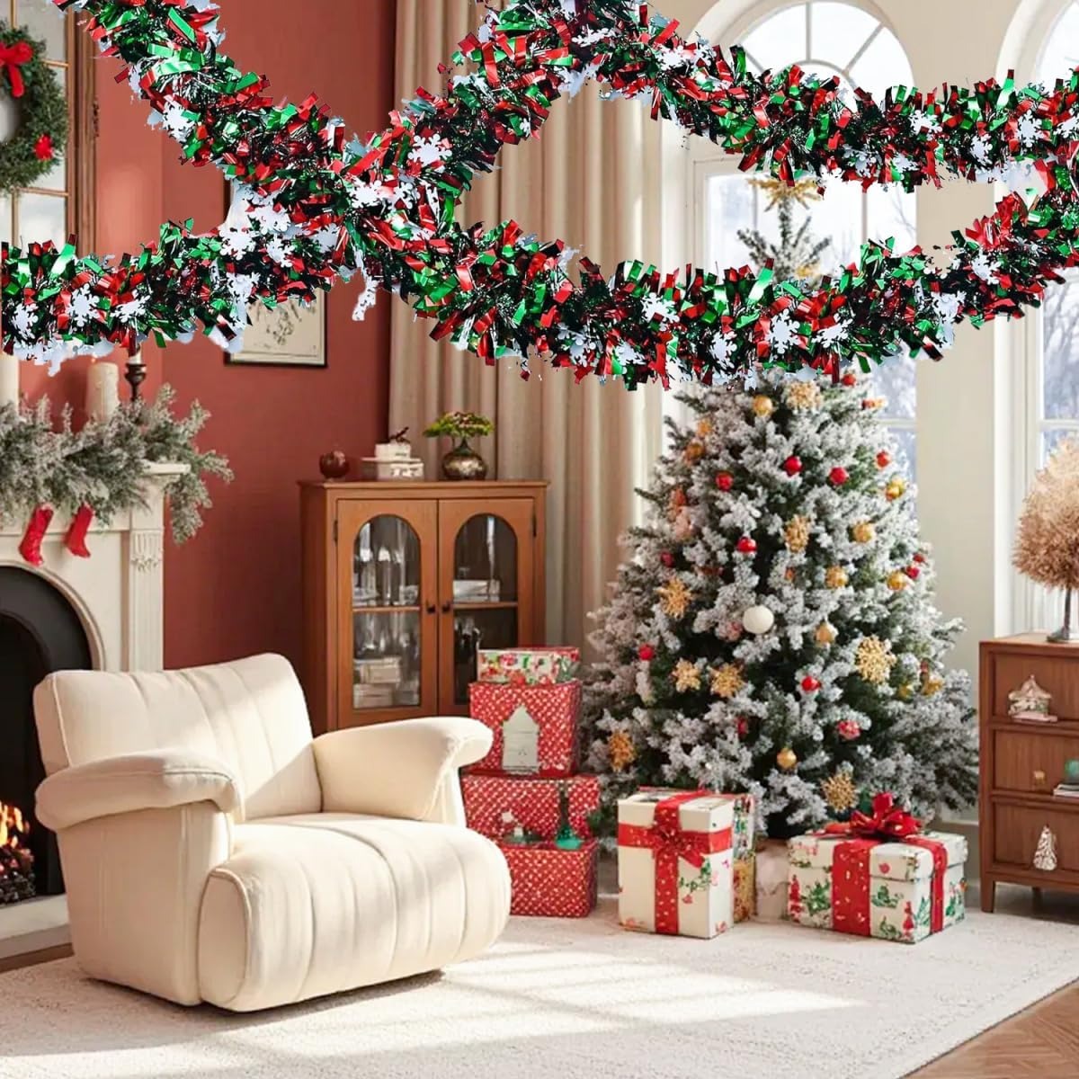 Ghirlanda Natalizia Metallizza - Tinsel Garland Decoration recensione e prezzo