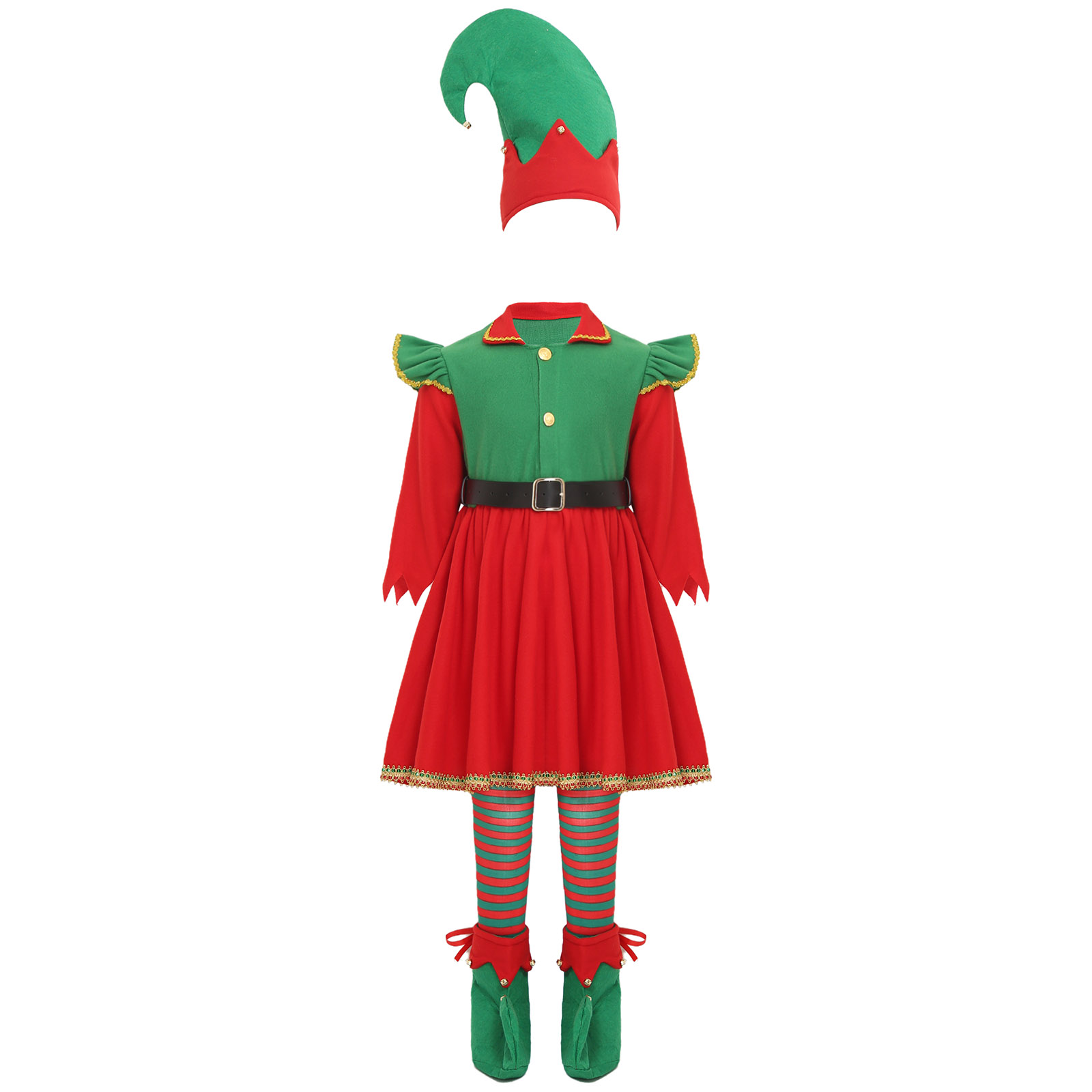 Costume da elfo per ragazza di - Elf Costume Christmas recensione e prezzo