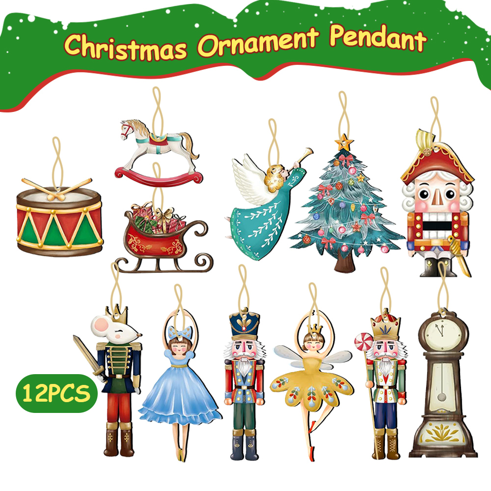 12 pezzi/set ciondolo burattin - Nutcracker Figurine recensione e prezzo